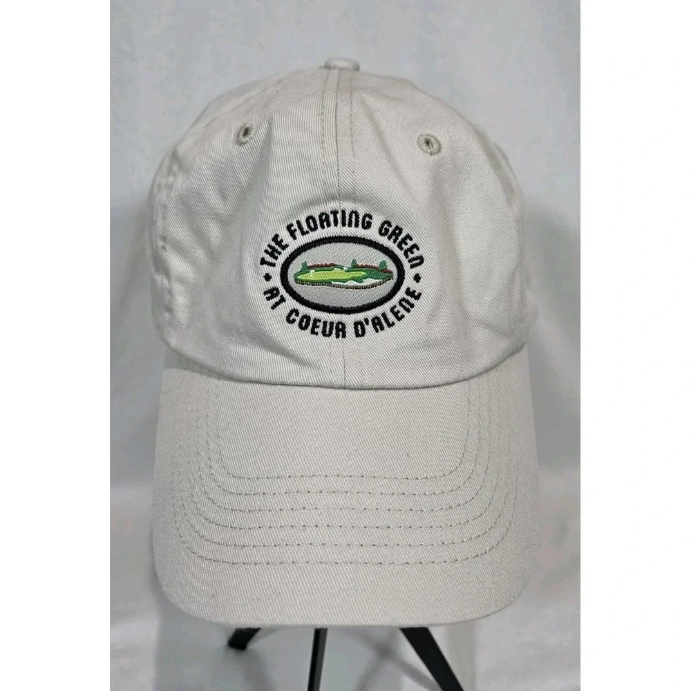 The Floating Green‎ At Coeur D'alene Idaho Hat Cap Strap Back Golf Adjustable